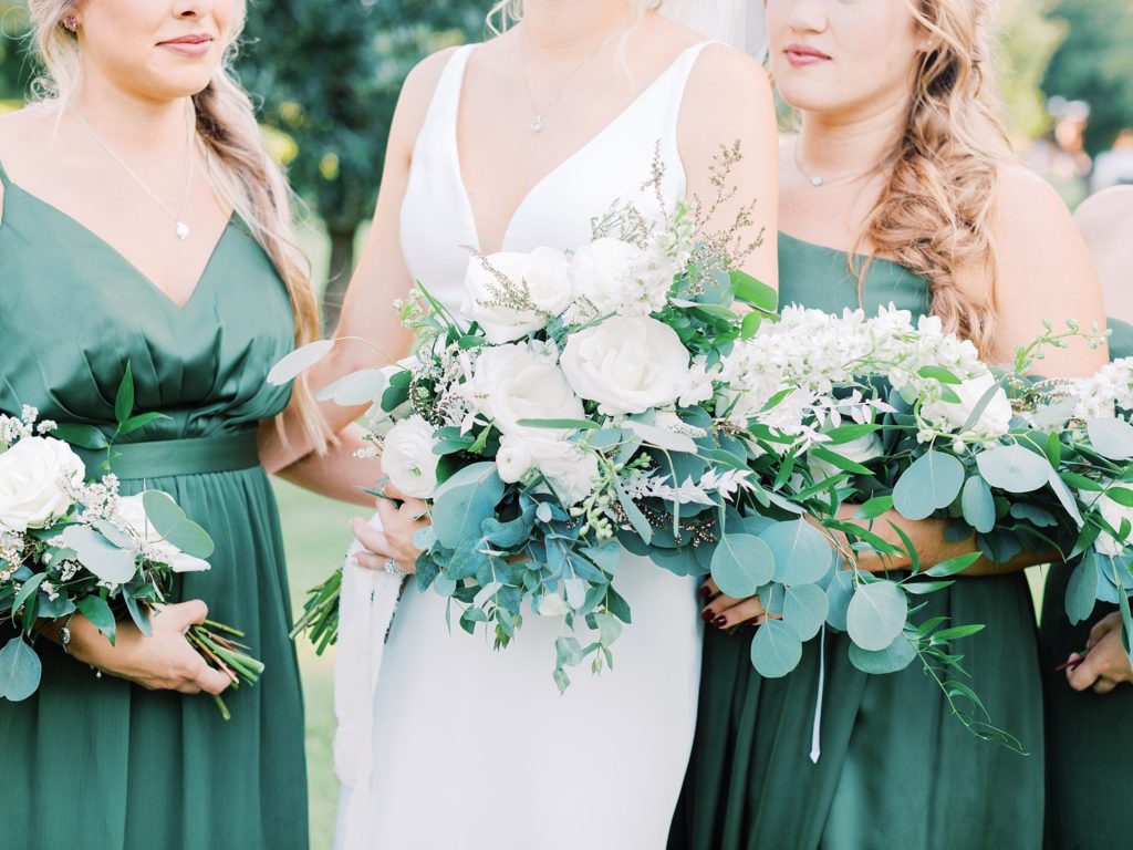 Bridesmaids flowers at the Orchard wedding in Texas