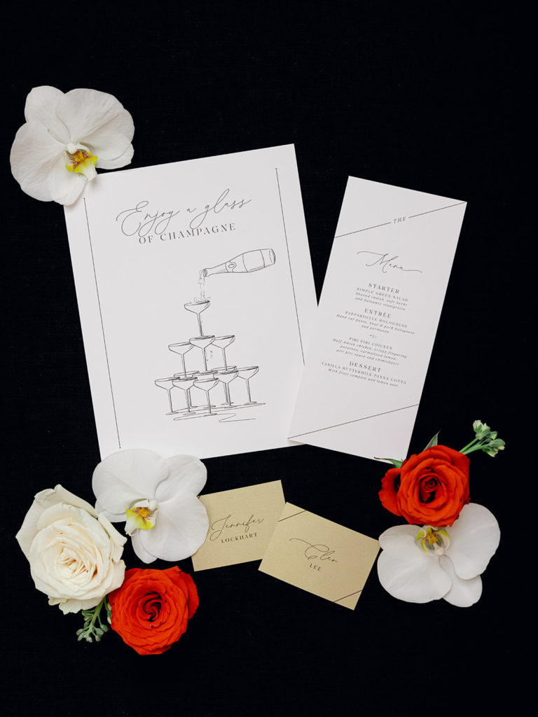 The Adolphus Hotel Wedding Stationery 